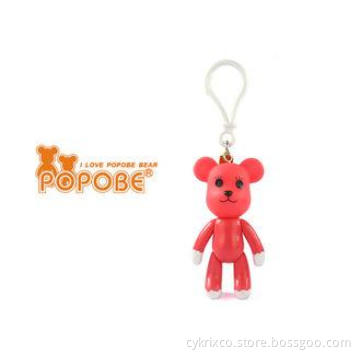 New Custom Wedding Gifts Vinyl Pink Customized Key Chain ,